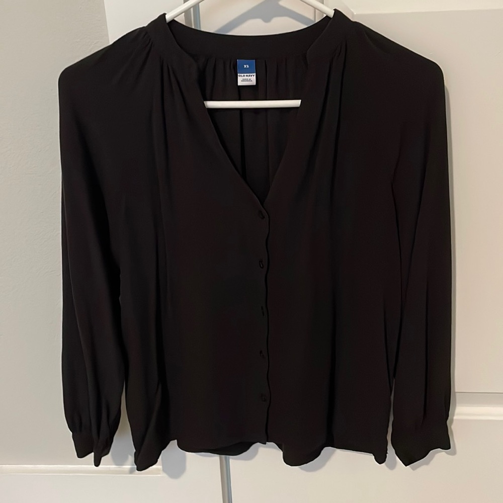 Black Long Sleeve Top